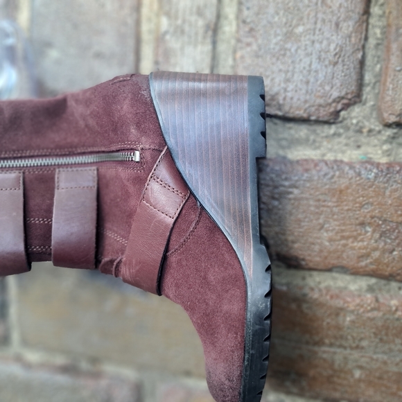 Sorel After Hour Suede Brown Boot Women's Size 8 With Side Zipper. - Picture 9 of 12